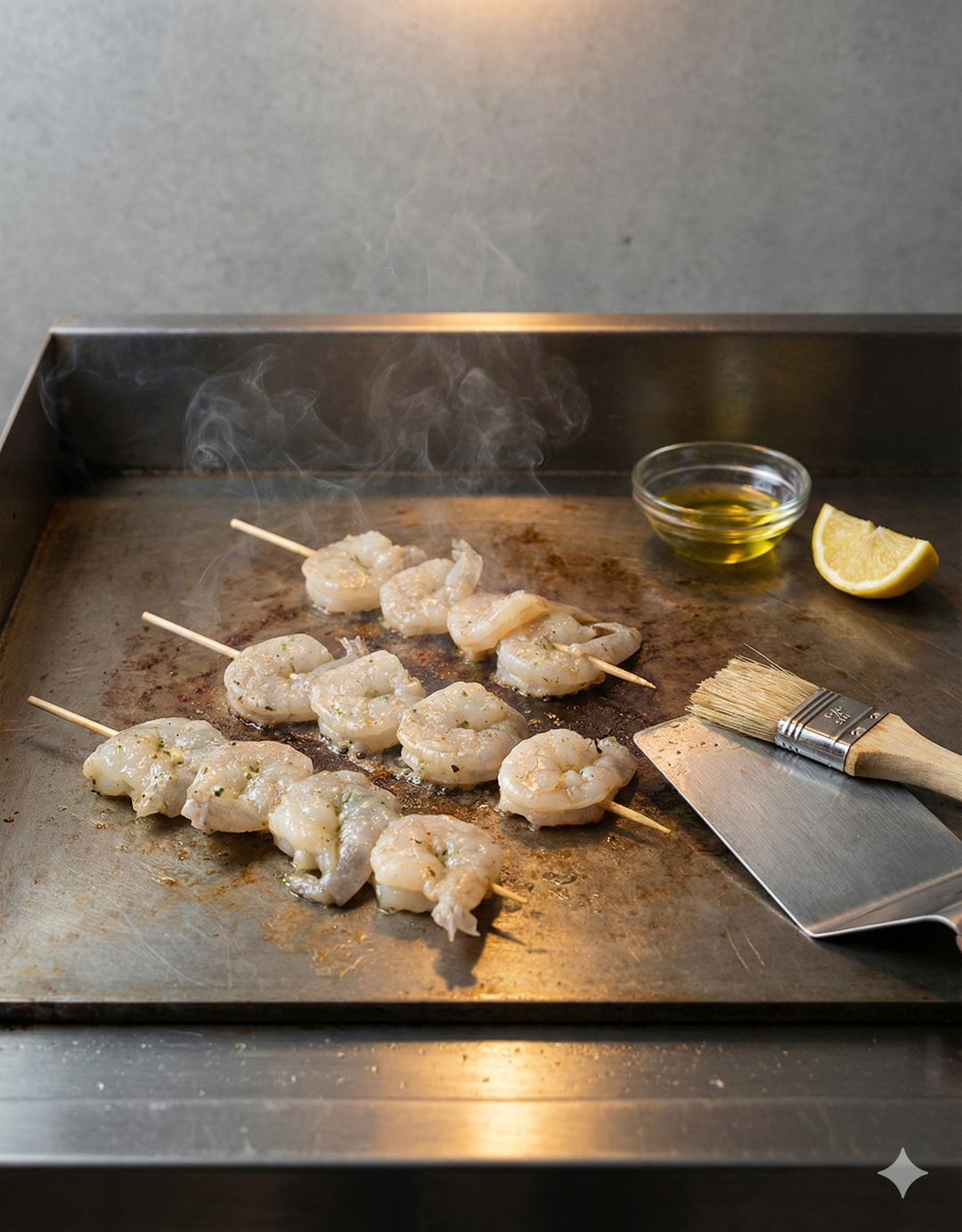 Brochette de scampis