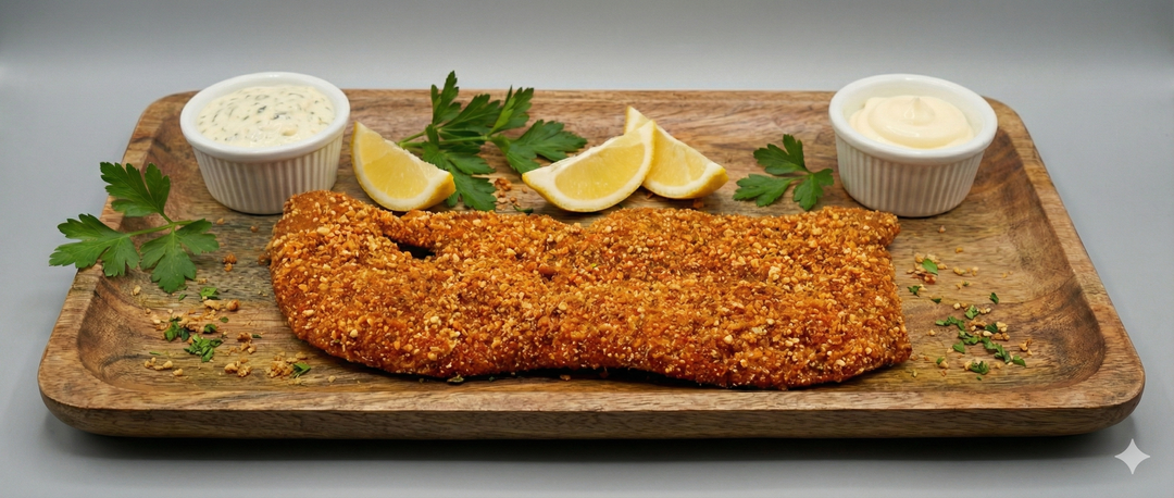 Escalope de dinde panée