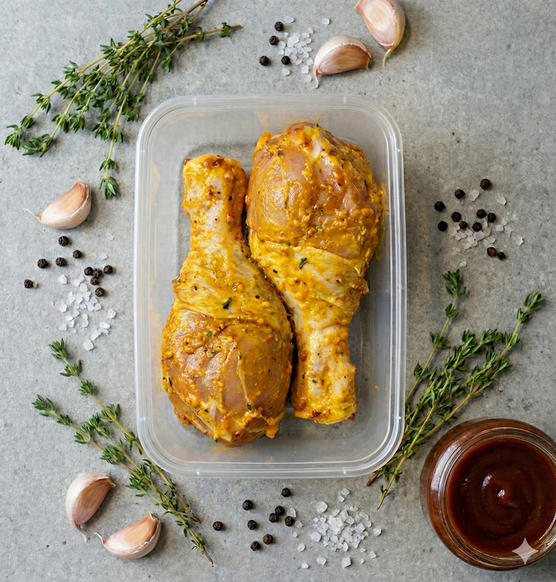 Pilon de poulet mariné